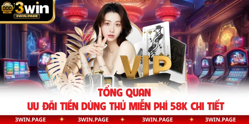 Tổng quan ưu đãi tiền dùng thử miễn phí 58K chi tiết